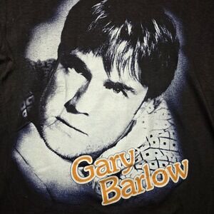 VTG Gary Barlow Tour T-Shirt Men's *L* Black Double Sided Graphic IM 90s Pop Tee
